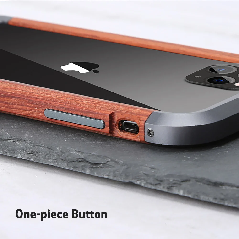 OATSBASF для iPhone 11 XR 11pro Железный деревянный каркас металлический защитный чехол для iPhone 11 pro max чехол простой индивидуальный металлический бампер