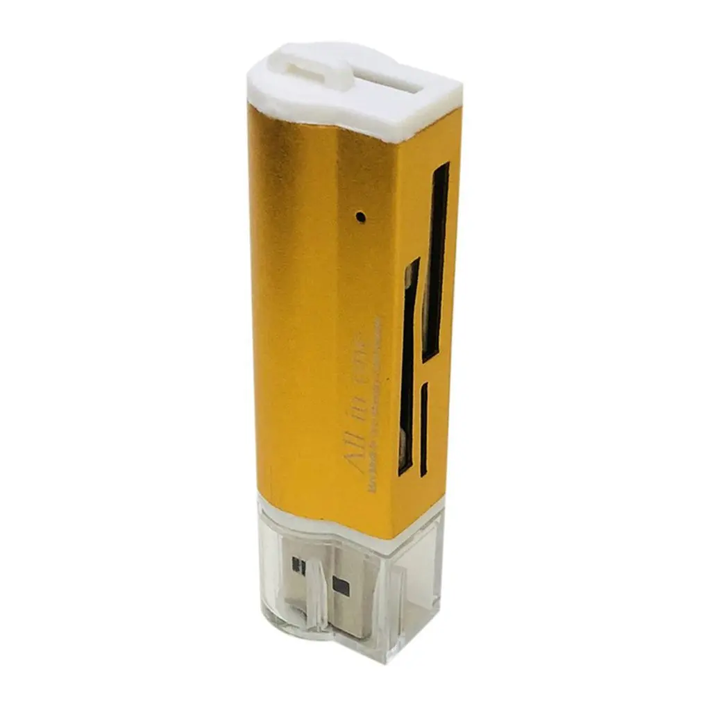 

Картридер 4-в-1 из алюминиевого сплава с USB, многофункциональный картридер с металлическим корпусом для мгновенного хранения