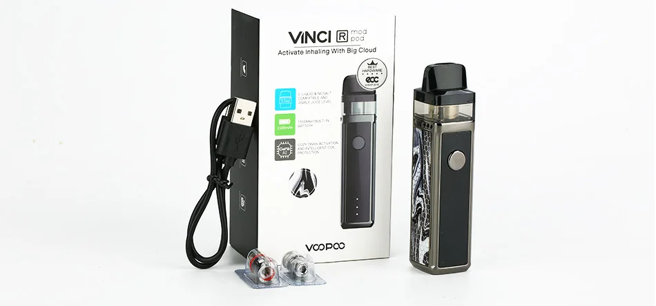 VOOPOO VINCI R Mod Pod Vape Комплект w/1500 mAh батарея и 5,5 ml Pod бокс мод для электронных сигарет комплект vs Drag 2/Shogun
