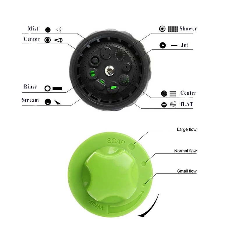 Профессиональный многофункциональный водяной пистолет высокого давления 8 в 1