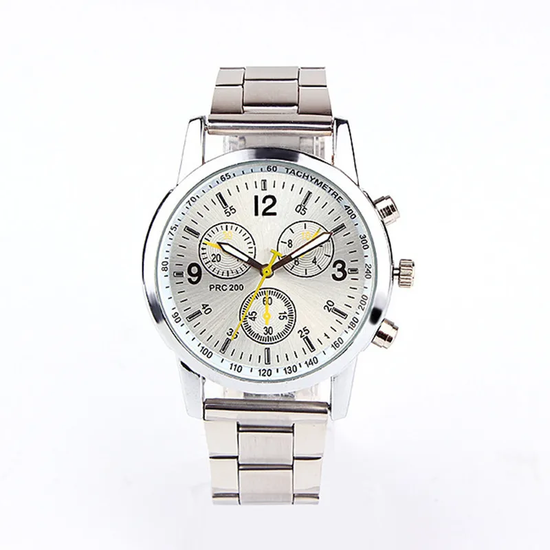 Нейтральные Кварцевые аналоговые наручные часы из нержавеющей стали со стальным