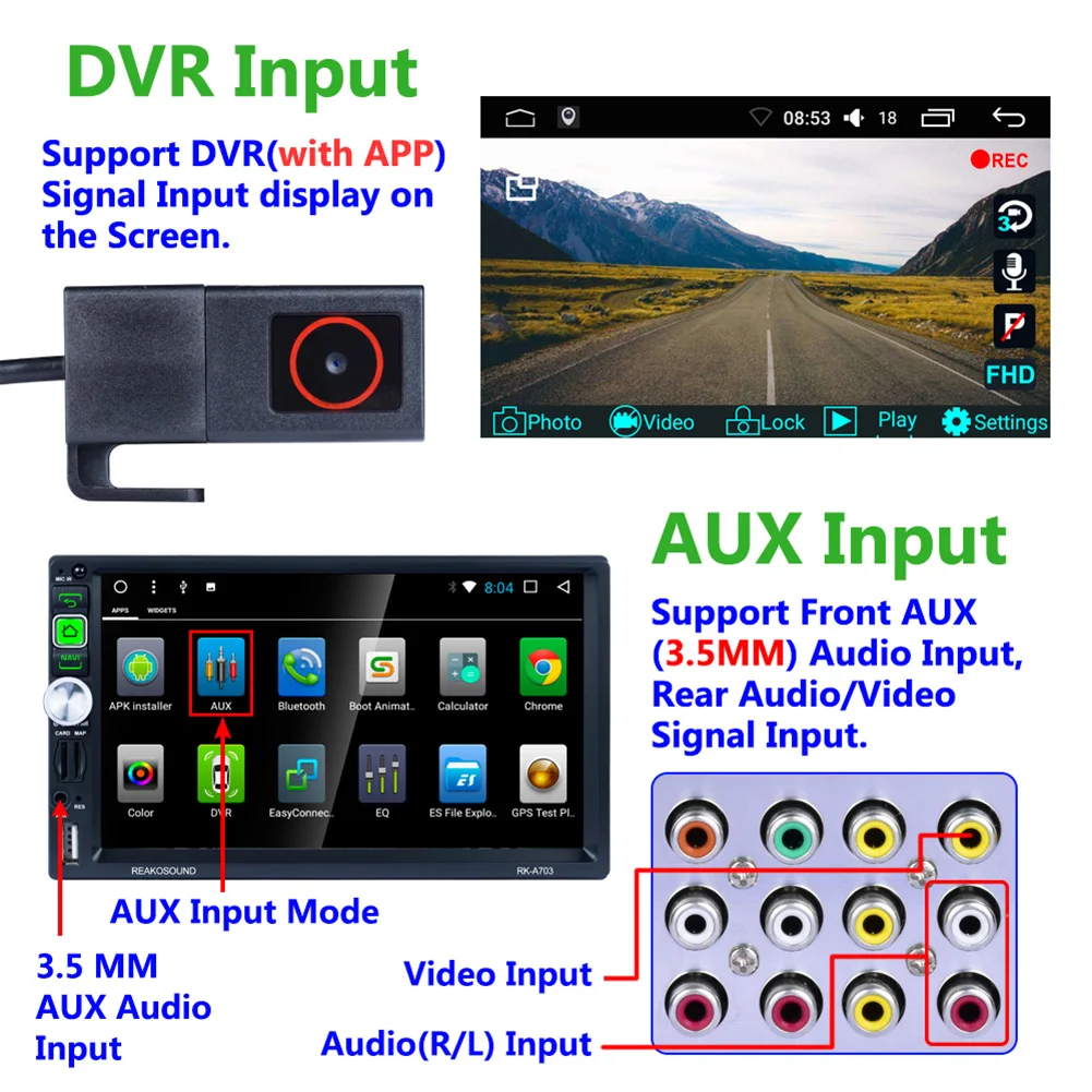 

2 din Android 7,1 GPS WIFI RDS 7