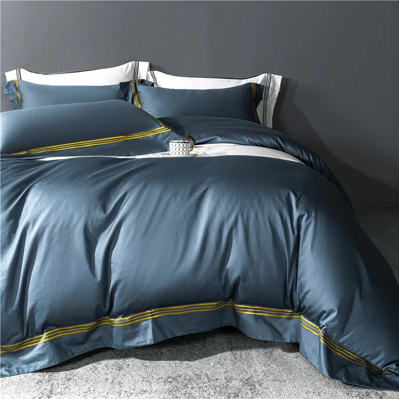 Отель класса люкс пододеяльник Постельное белье для кровати King/Queen Размеры