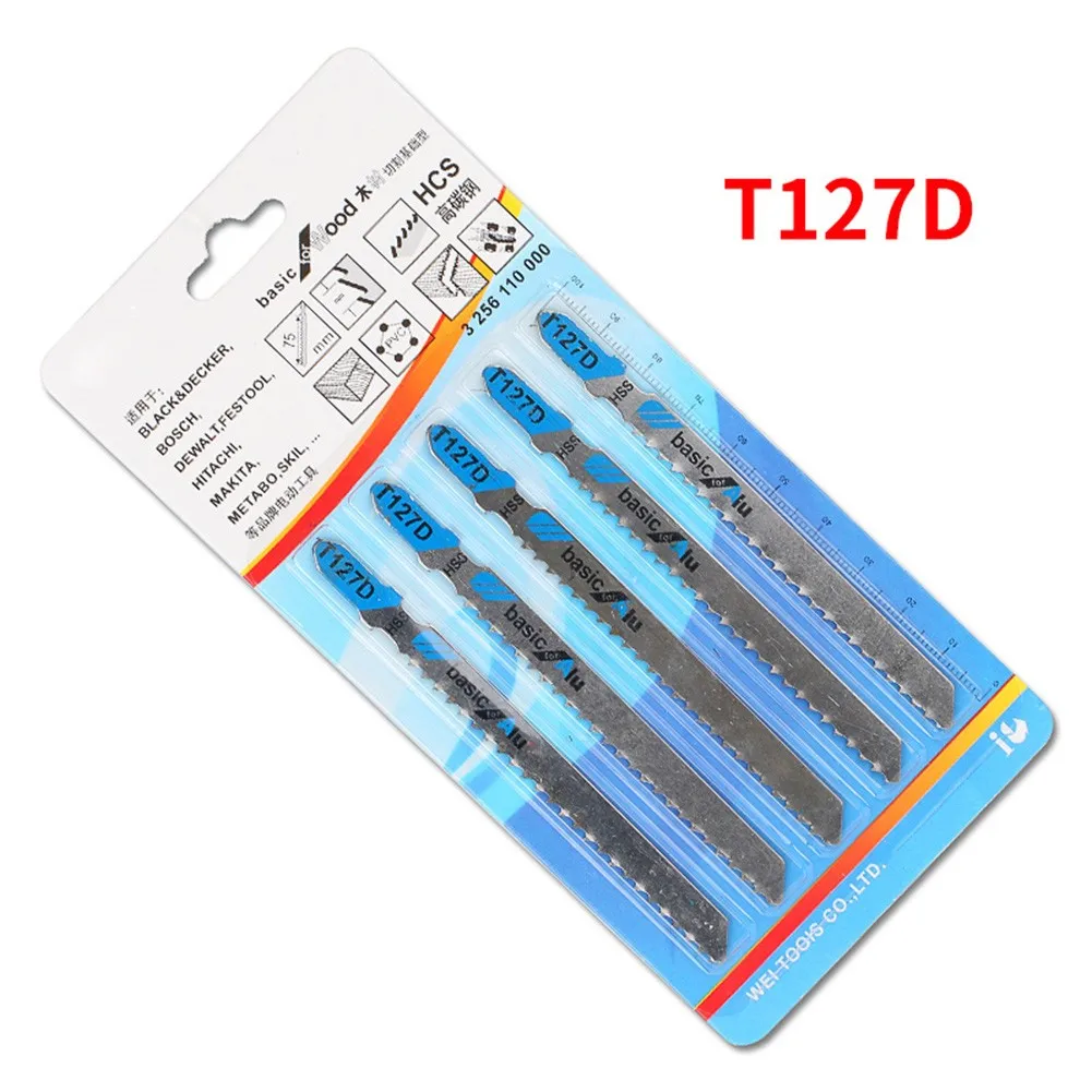 

20pc Jig Saw Blades Set Wood Plastic Metal Cutting Tools T144D T244D T127D T111C Jigsaw Blades High Carbon Steel Jig Saw Blade