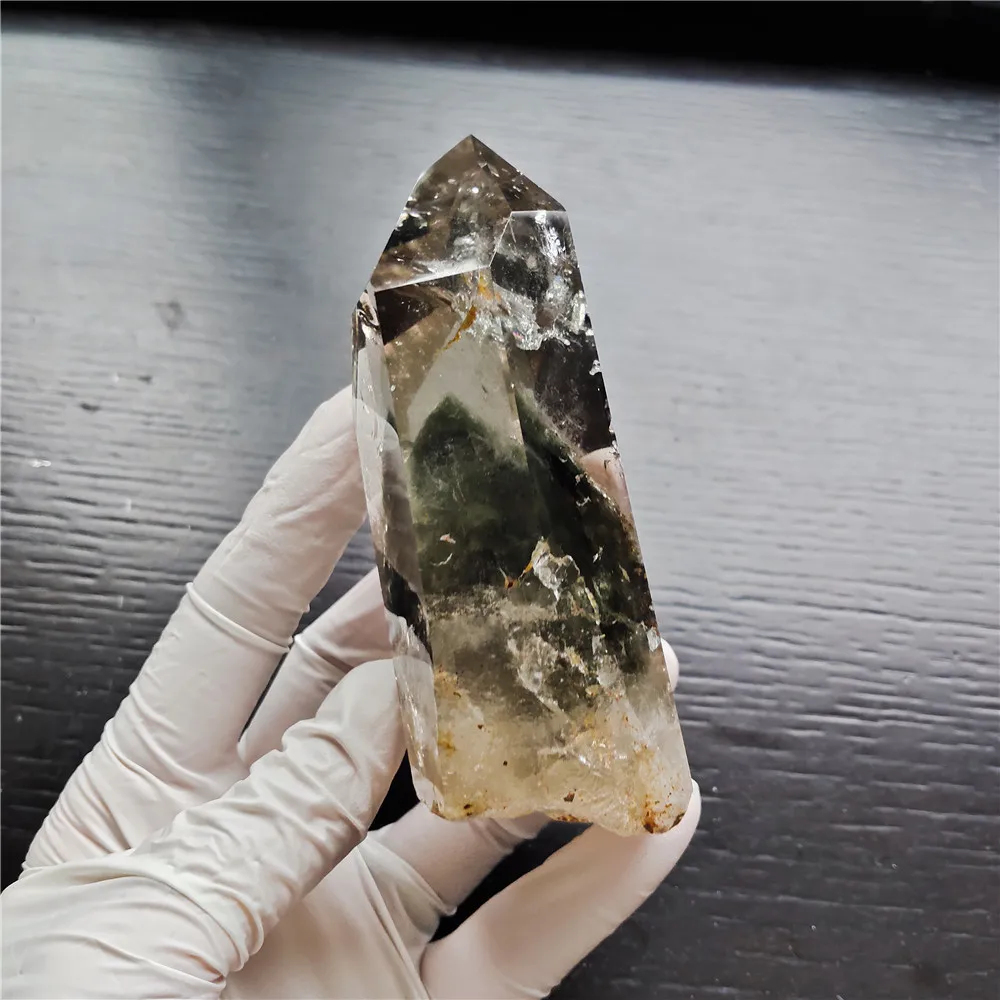 Натуральные Phantom Quartz Point Ghost Crystal Wand Himalaya натуральные лечебные камни для домашнего