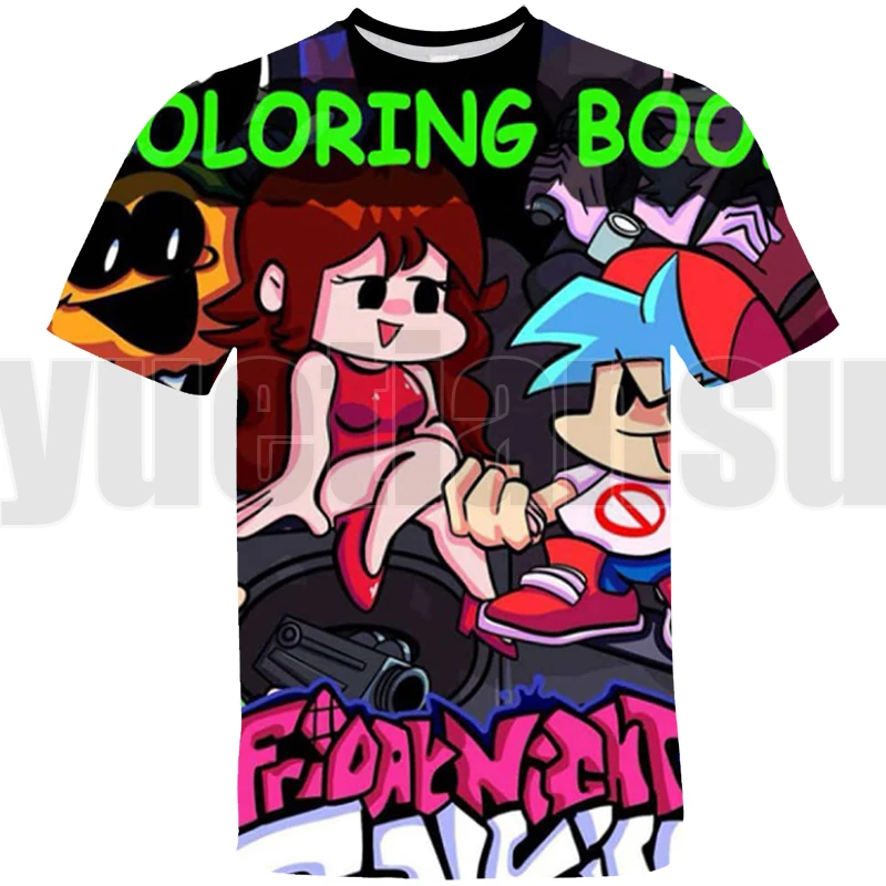 

Футболка мужская оверсайз с коротким рукавом и принтом «пятничная ночь»