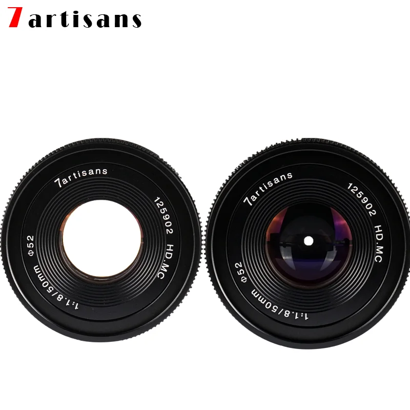 Объектив беззеркальной камеры 7artisans 50 мм f1.8 фоторамка для путешествий Canon