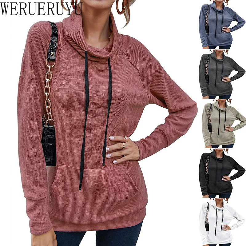 

2021 New Casual Harajuku Drawstring Pullover Hoodies Women Long Sleeve Tops Autumn Winter Clothes Korean Streetwear Sweatshirts