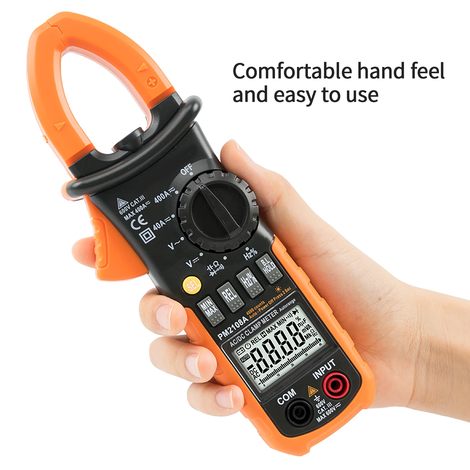 Цифровой мультиметр зажим PEAKMETER PM2108A Измеритель постоянного и переменного тока