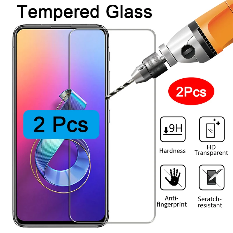 2 шт. Защитное стекло для Asus Zenfone Max Plus M2 Pro M1 HD закаленное ZB634KL ZB601KL ZB570TL 9H|Защитные