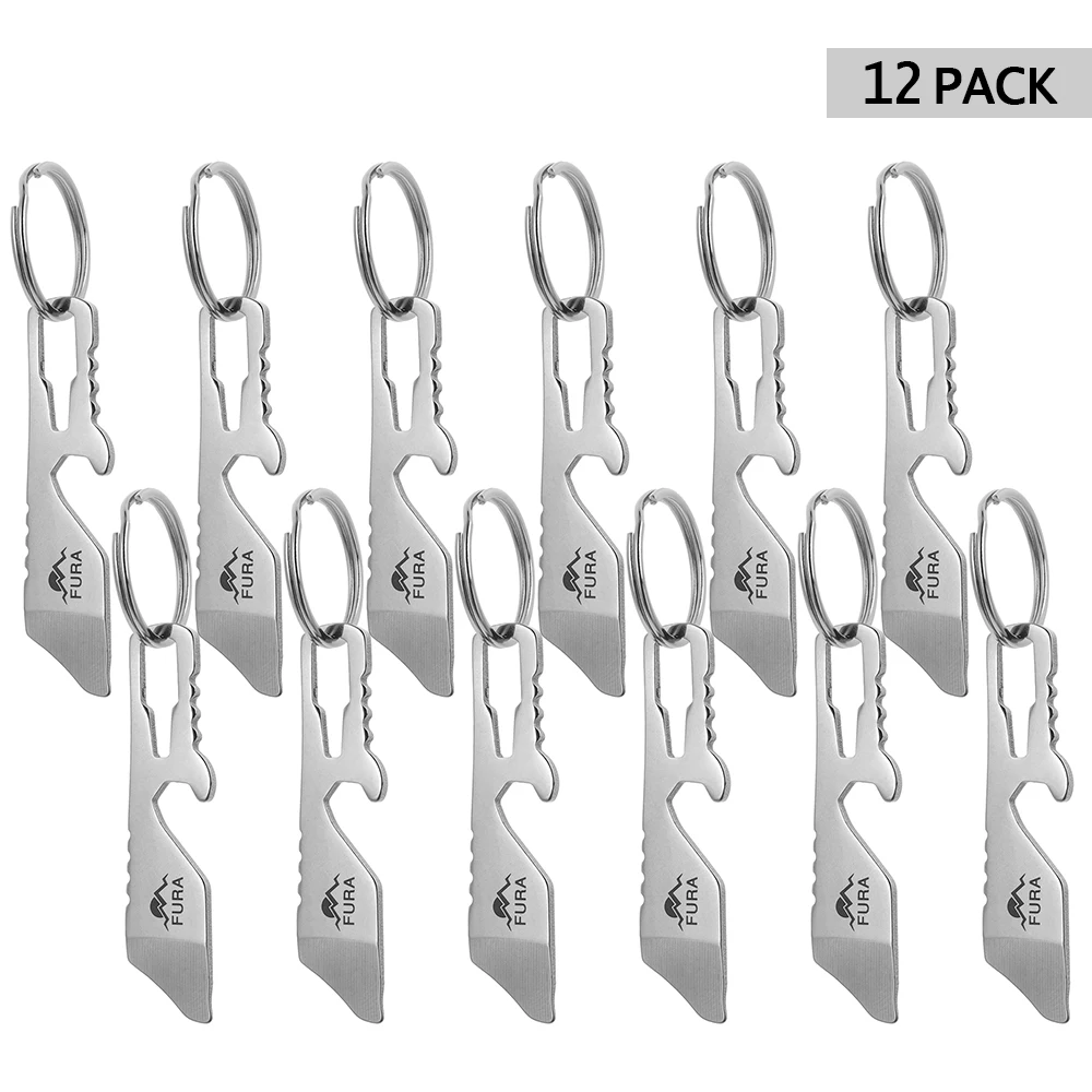 

EDC Tool 12 Pcs Outdoor EDC Tool Stainless Steel Multifunctional EDC Tool Keychain Bottle Box Opener Screwdriver