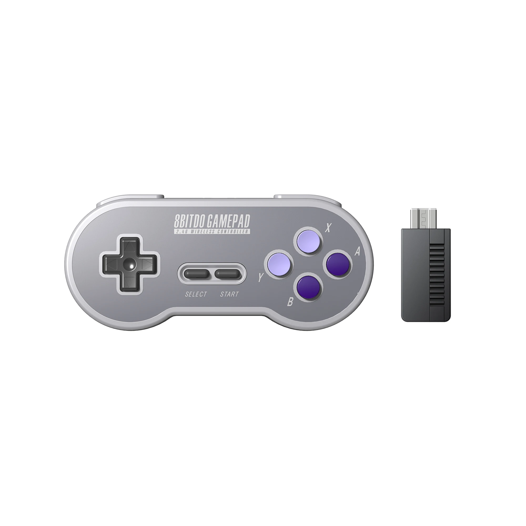 8bitdo SN30 контроллер Беспроводной геймпад с 2,4 г NES приемник для оконные рамы Mac - Цвет: SN302.4G