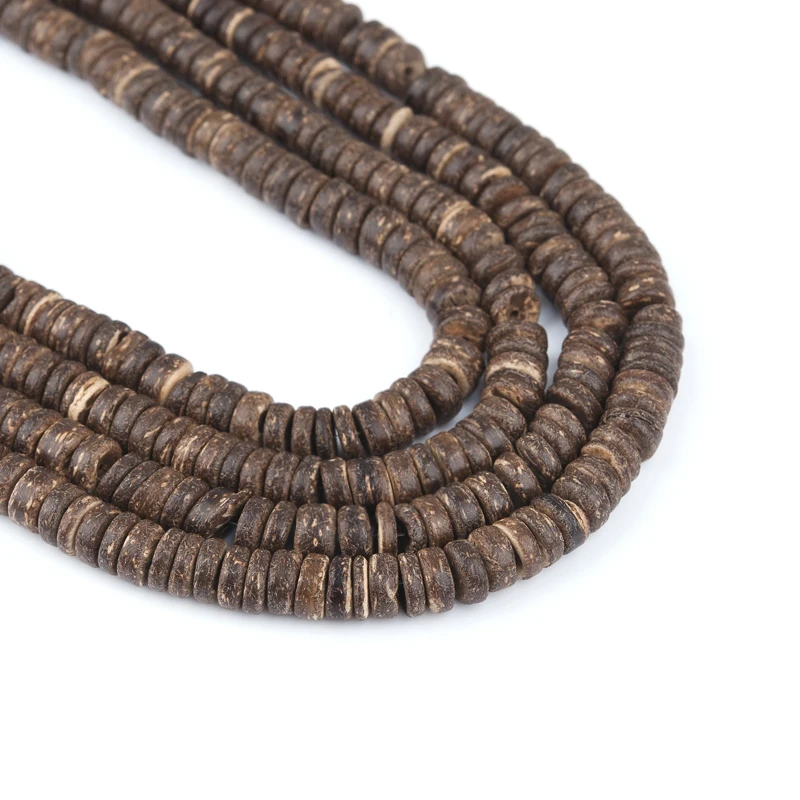 DoreenBeads винтажный коричневый кокосовый скорлупа Rondelle Свободные бусы Сделай Сам