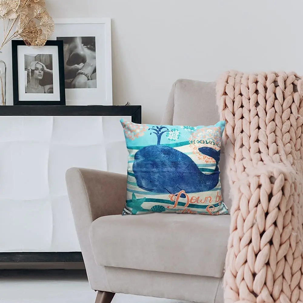 Floridliving 4 шт./компл. Чехлы для подушек серии Ocean Детские кровати домашний декор