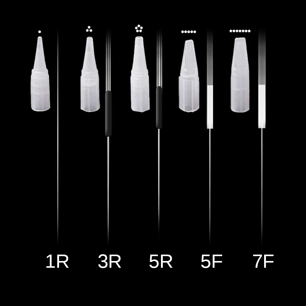 50 шт. одноразовые иглы и наконечники для микроблейдинга перманентные макияжа