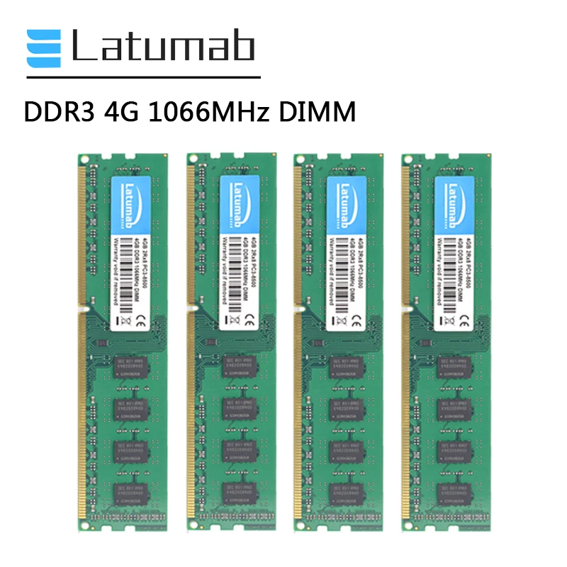 Latumab RAM DDR3 4GB 8GB 16GB 1066MHz настольная память PC3 8500 DIMM 240Pin 1 5 V PC модуль