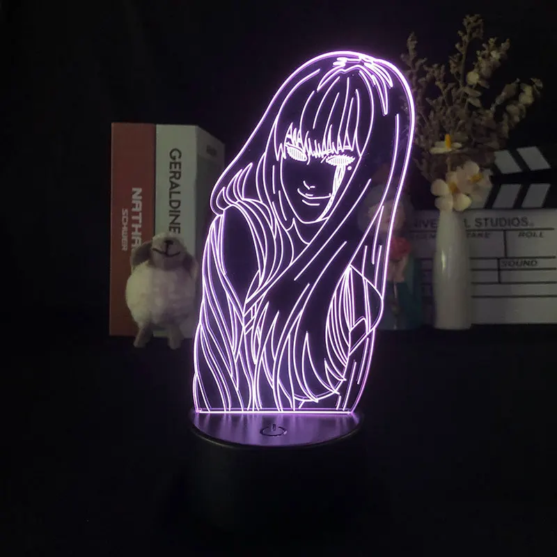 

3D ночник с Bluetooth-управлением, ярсветильник ильник, 3d лампа Tomie Junji манга, ночсветильник в японском стиле аниме, подарок на день рождения, для д...