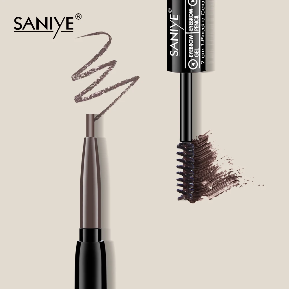 Двусторонняя ручка для бровей SANIYE с гелевым покрытием водонепроницаемый
