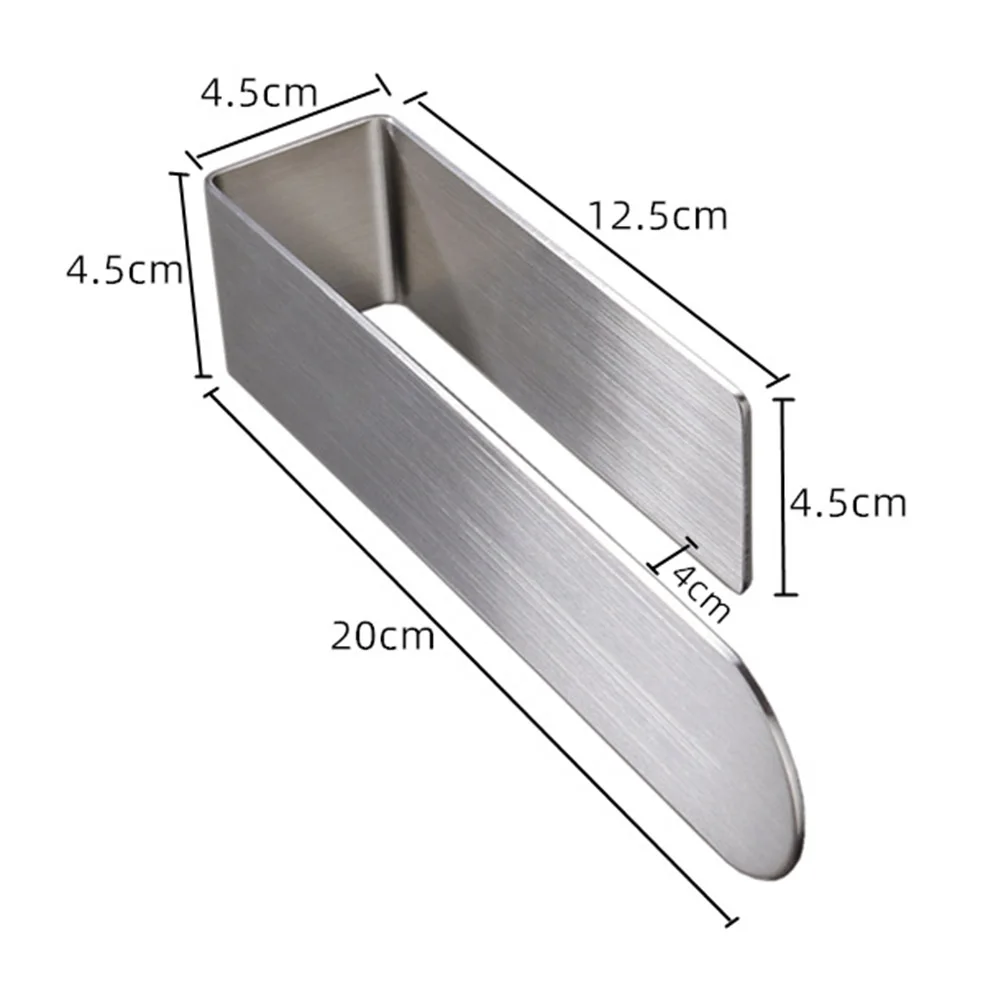 

Creative Bathroom Nail-free Seamless Rack Stainless Steel Door Towel Hanging Holder Bathroom Kitchen Cabinet Shelf Rack