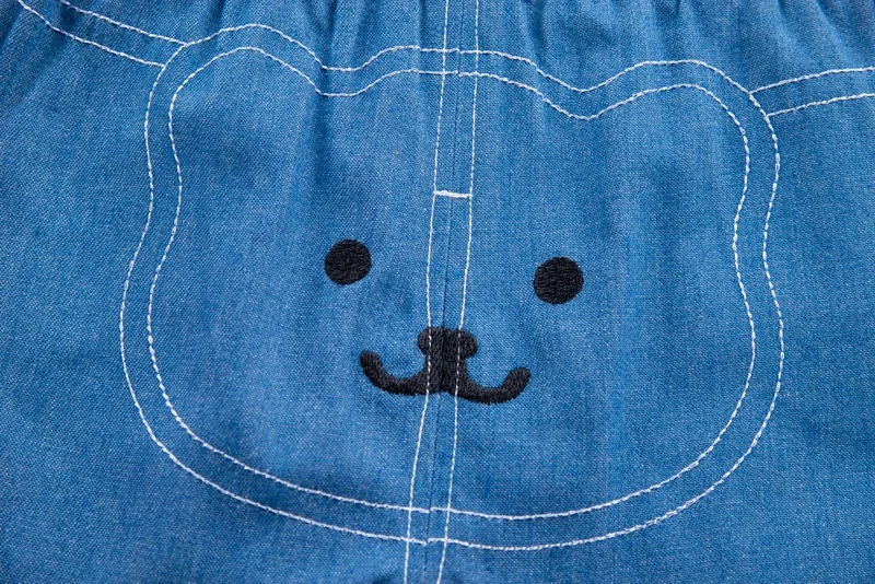 

2021 summer new style 0-4 year old baby boy cartoon baby elephant print T-shirt denim two-pieces sets baby clothing