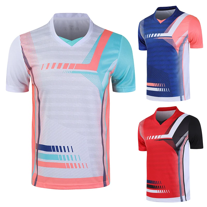 

New sport badminton shirts Men Running shirts , Women sport t shirts ,Table Tennis shirts sporting t shirt Free customize