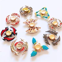 colorful zinc alloy fidget spinner smooth sickle fans shuriken hidden weapon alloy hand spinner stress relief toy for adult kids