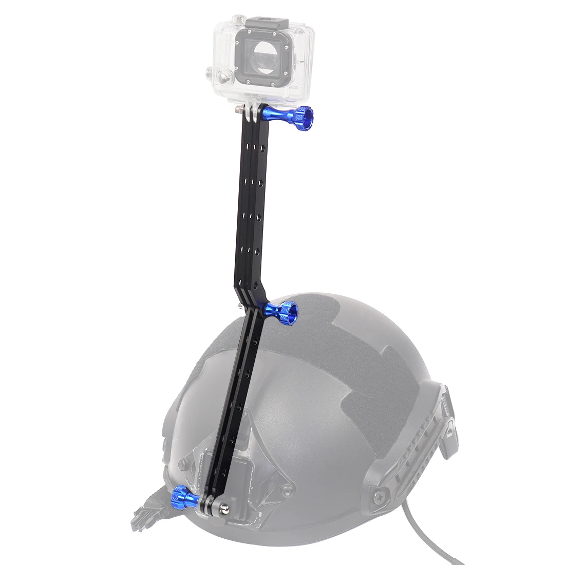 BGNing Крепление на шлем из алюминиевого сплава удлинитель + винт селфи палка для Gopro
