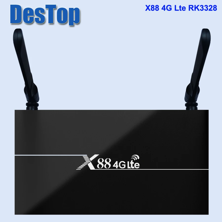 Новая ТВ приставка X88 4G lte Android 7 1 2 Гб ОЗУ 16 помощник RK3328 четырехъядерный процессор