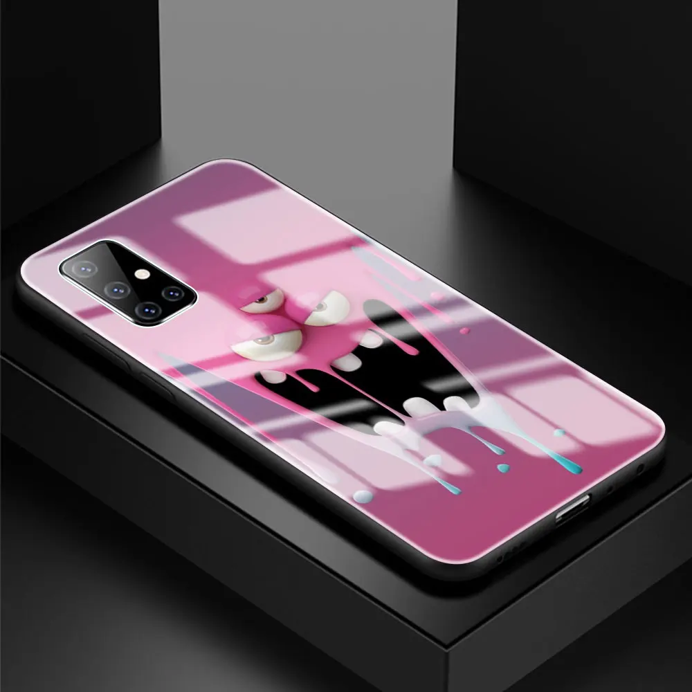 

Fashion Phone Case for Samsung Galaxy A51 A50 A71 A70 A31 A21s A40 A41 A30 Tempered Glass Back Cover Art Funny Faces