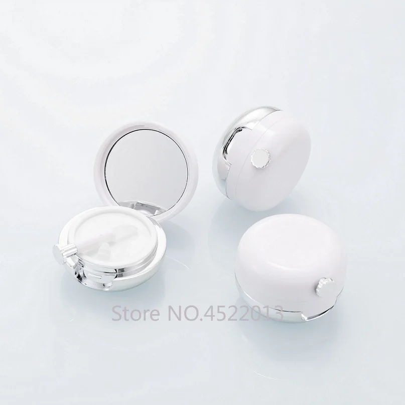 

13g 10/20/30pcs Empty White Plastic Lipstick Container Case with Lip Brush Mirror,DIY Round Cosmetic tube for Lip Mask Lip Balm