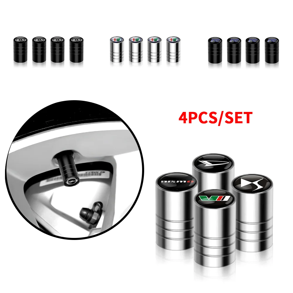 Металлическая крышка стержня автомобильного колеса 4 шт. колпачки клапанов шин