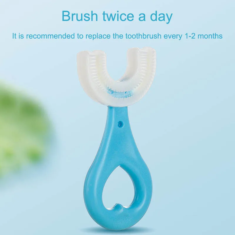 

1Pcs Soft Baby Toothbrush Cleaning Brush U Shape Silicone/PP Manual Oral Care Infant Supplies Infant Teeth Brush