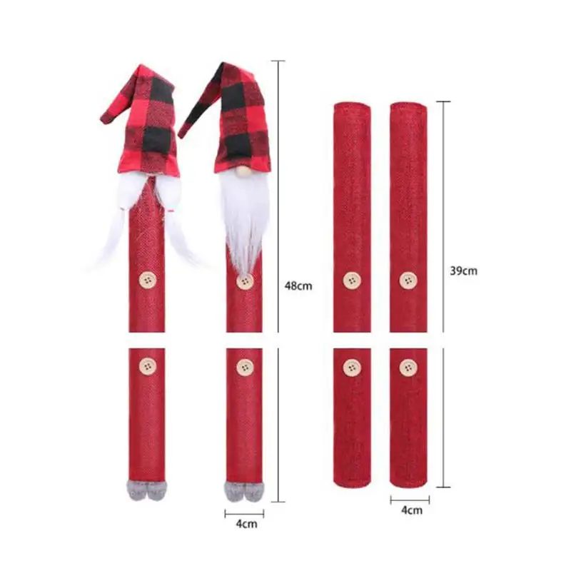 Чехол на дверь холодильника Рождественская ручка кухонные Рождественские