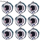 10 шт. Мультяшные аниме-нашивки Prajna, вышитые нашивки для одежды, термоклейкие нашивки на одежду, нашивки в полоску на куртке, аппликация для одежды