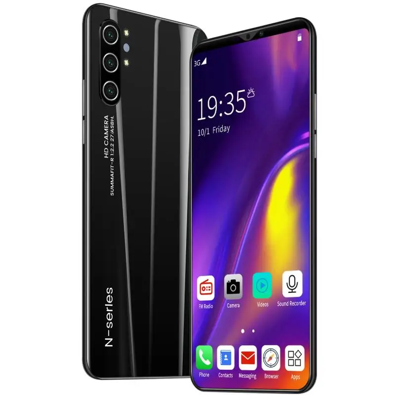 

NEW Note10 5.8 Inch 4GB RAM 64GB ROM Smartphone 8+16MP Camera 8 Core Dual SIM Face Unlock Mobile Phones Android 10 Cellphones 3G