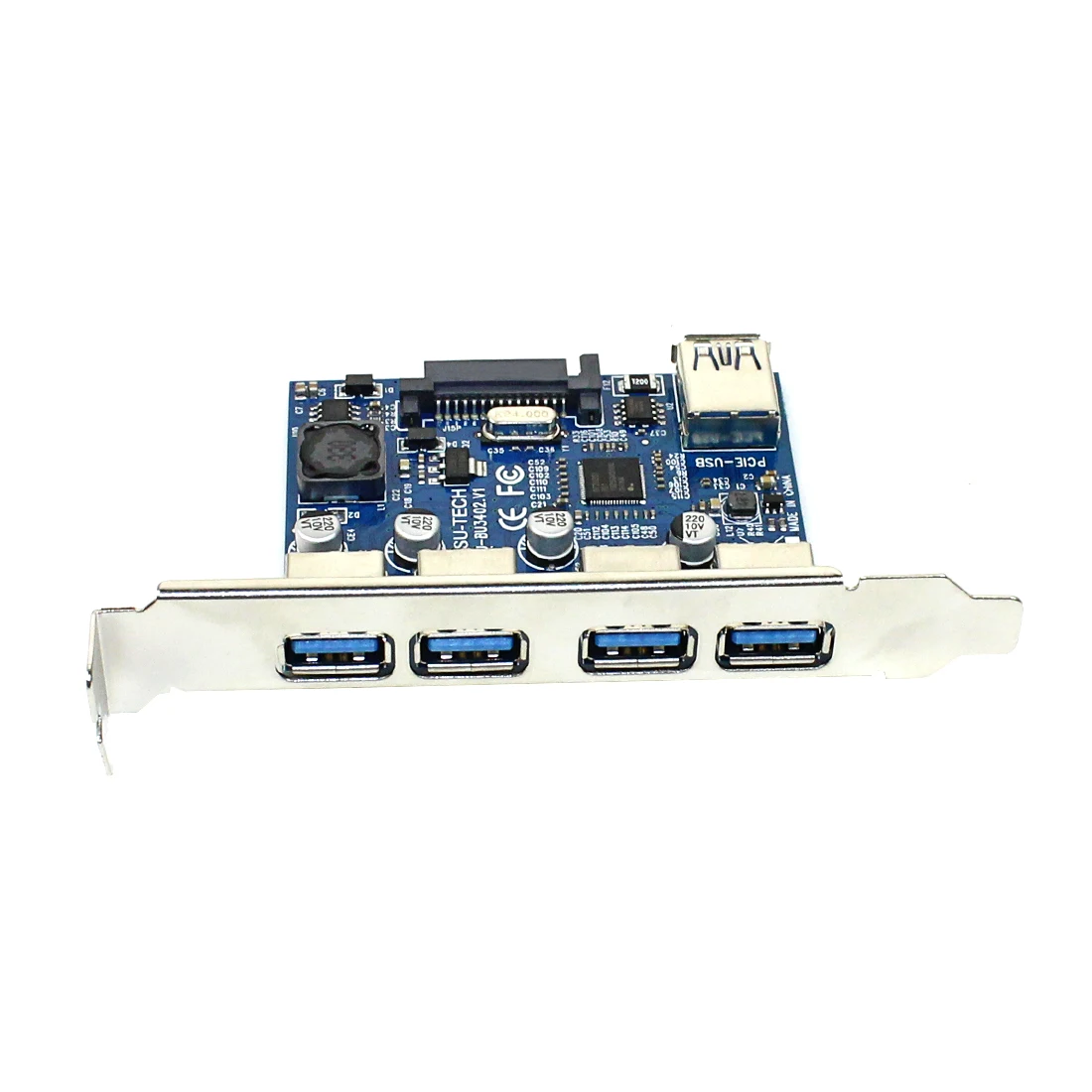 4 порта USB 3 0 концентратор для PCI E Express 1x адаптер расширения 5 Гбит/с USB3.0 кабель Riser