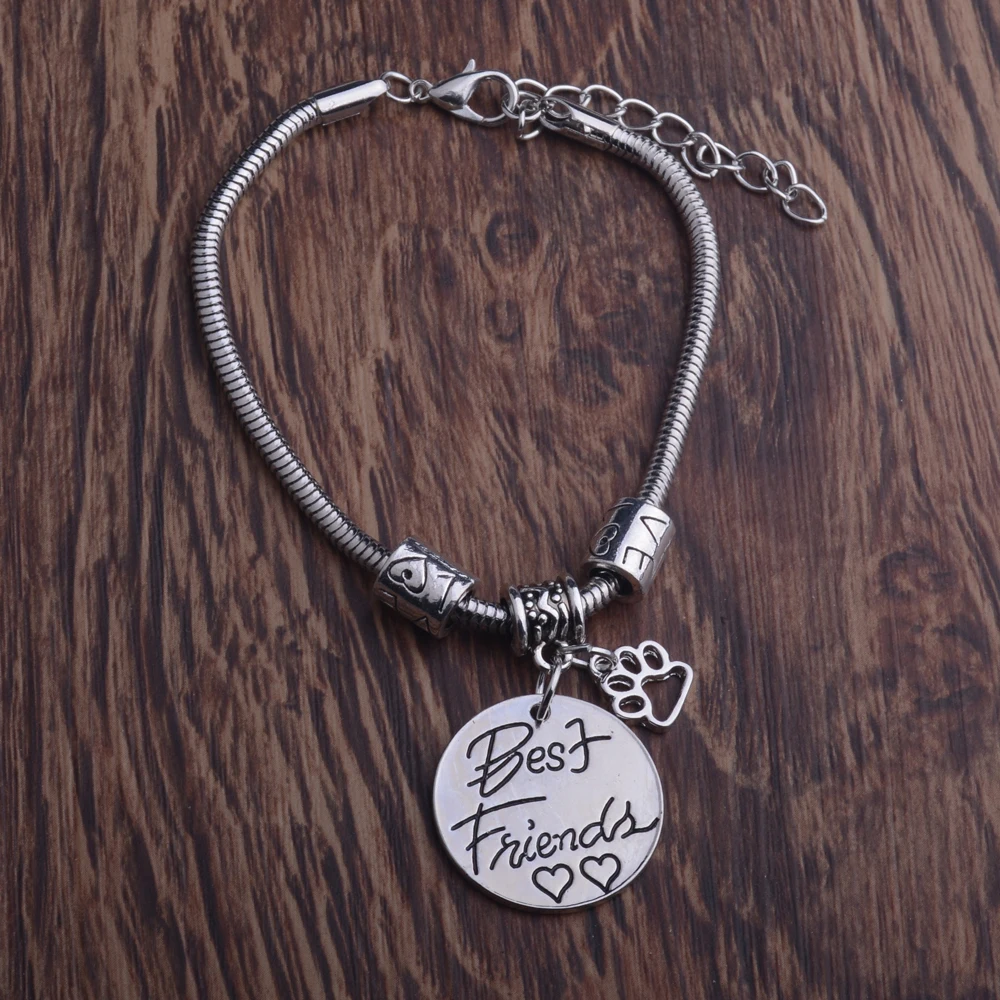 Браслеты-подвески с двумя сердцами для лучших друзей 12 шт. | Украшения и