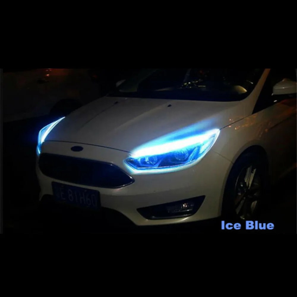 

Flexible Turn Signal Light RGB Sequential Turn Signal Light Headlight Slim 60CM