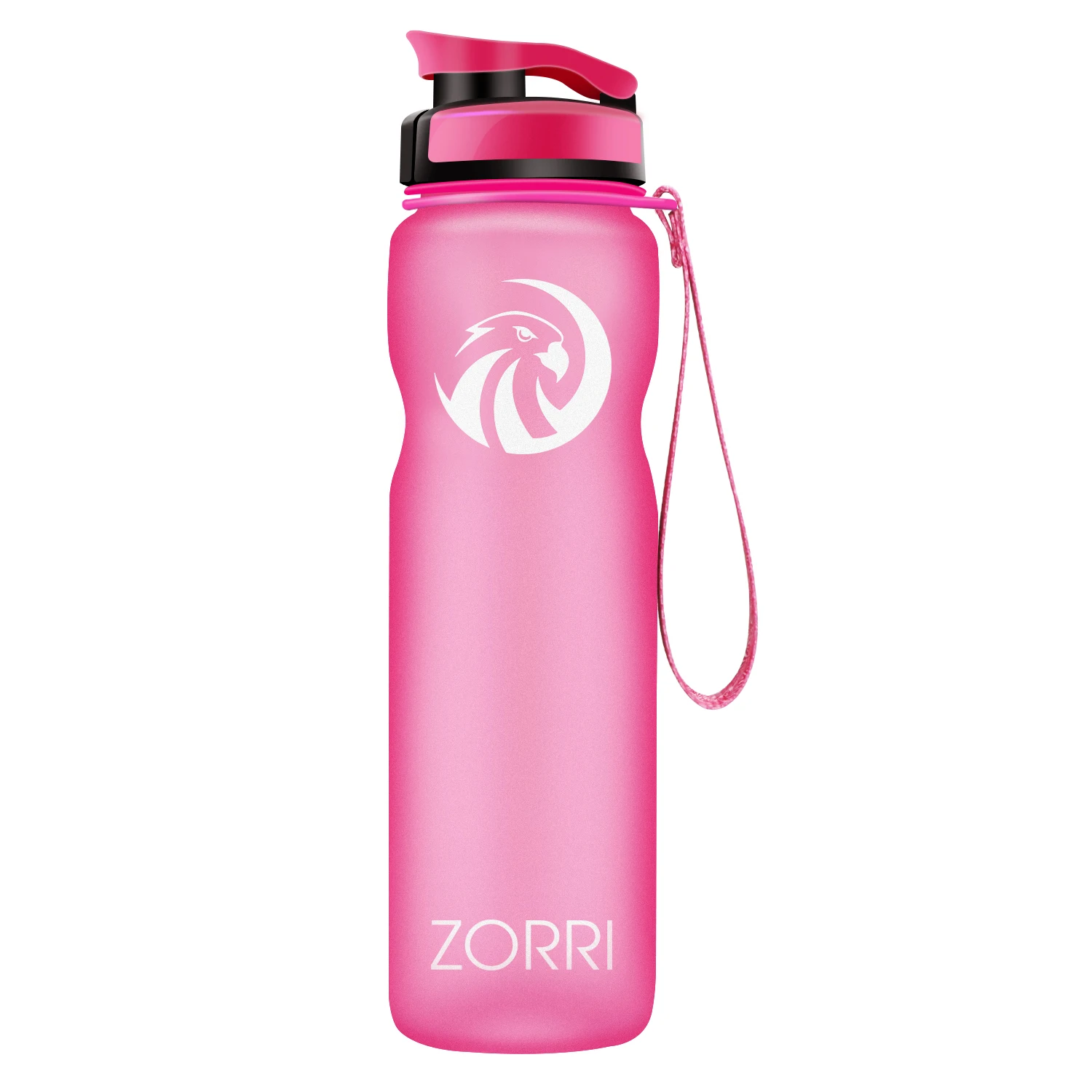 pink ZORRI бутылка для воды Trinkflasche BPA бесплатно бутылка для воды модный спортивный скраб для туризма и кемпинга бутылка для воды 1200 мл - Цвет: pink