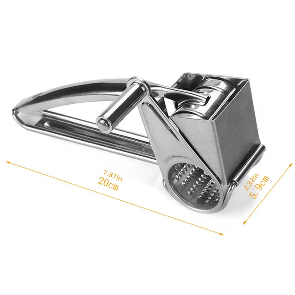 

Rotating Blades Stainless Steel Tool Cheese Grater Food Slicer Crusher Cheese Slicer Kitchen Gadgets