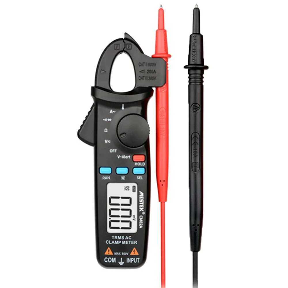 CM82A MESTEK CM82C Мини цифровой токоизмерительный прибор тестер мультиметр клещи AC DC сопротивление напряжения измерительные инструменты - Цвет: CM82A