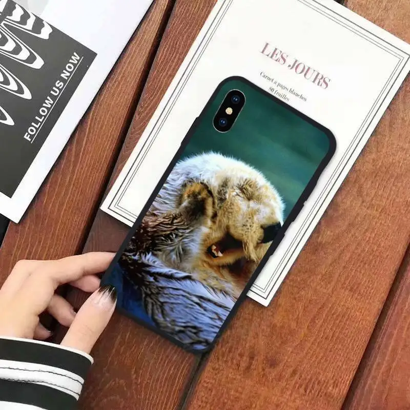 

otter cute Animal fashion pattern luxury high quality Phone Case for iPhone 11 12 mini pro XS MAX 8 7 6 6S Plus X 5S SE 2020 XR