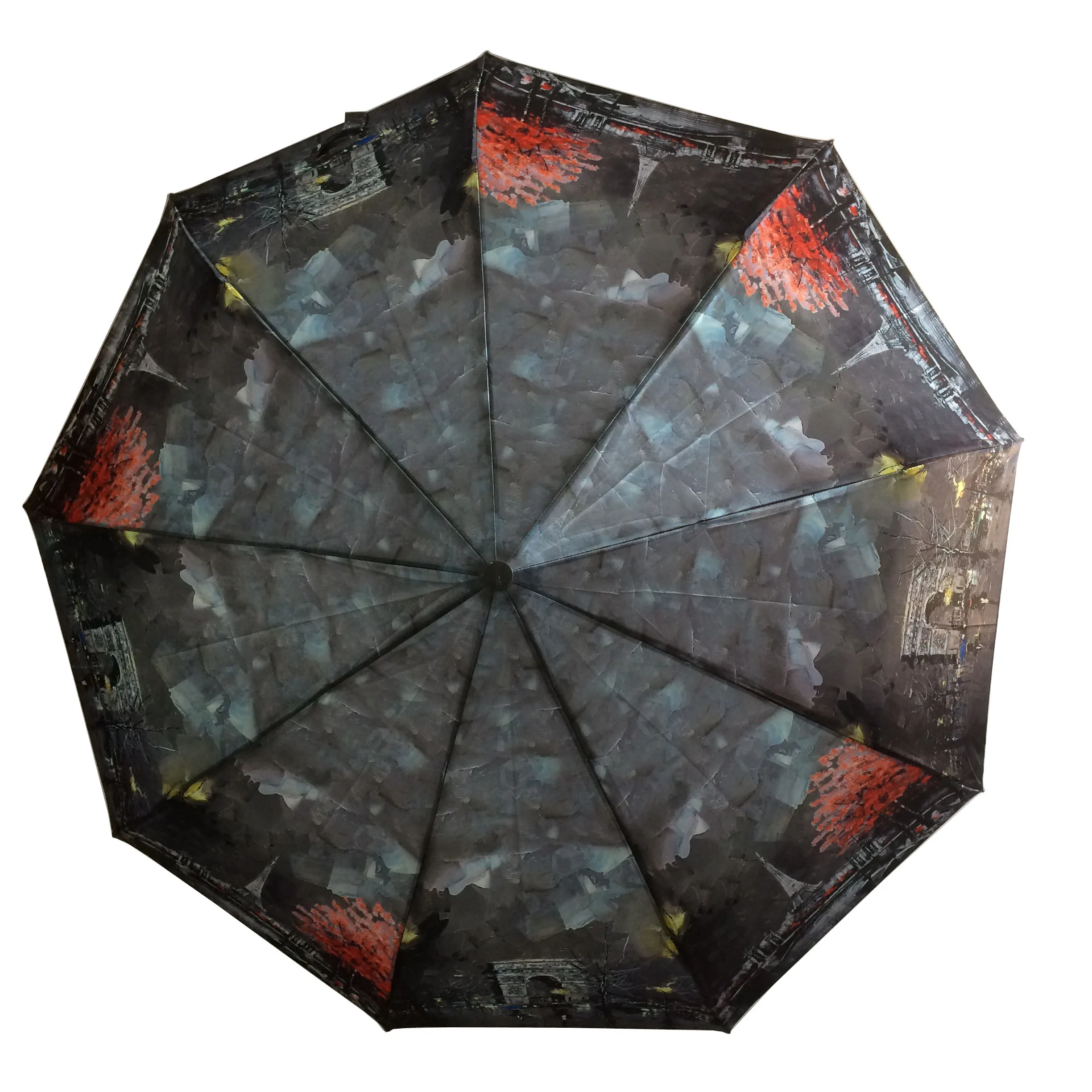 Зонт женский автоматический с защитой от ветра Зонтик Складной