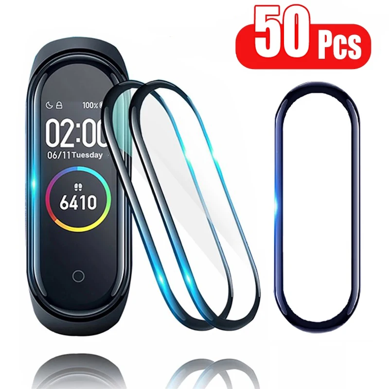 Пленка для Xiaomi mi band 5 4 6 защитная пленка экрана Mi band5 чехол не стеклянный ремешок
