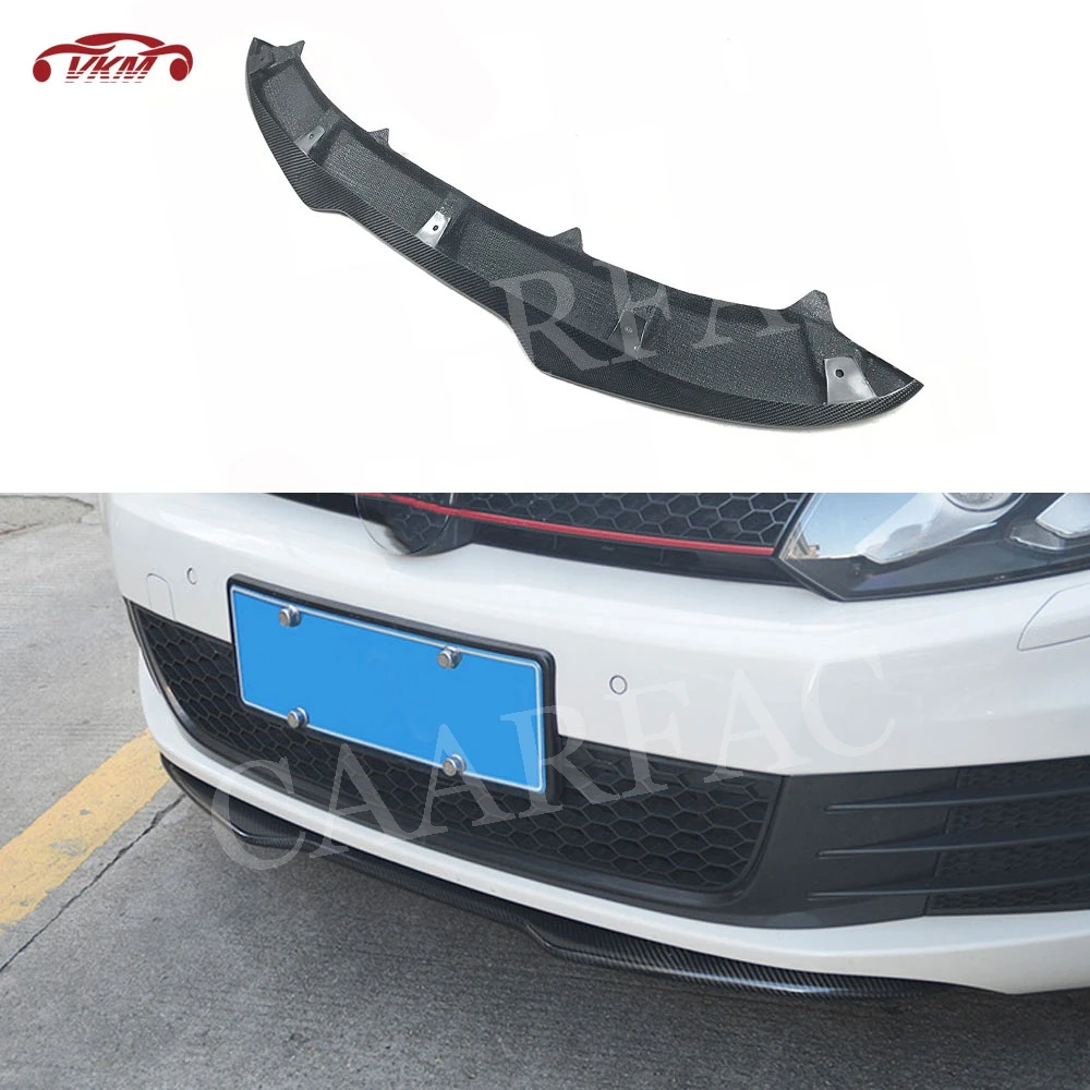 Front Lip Chin Carbon fiber Spoiler For Volkswagen VW Golf 6 VI GTI MK6 ...