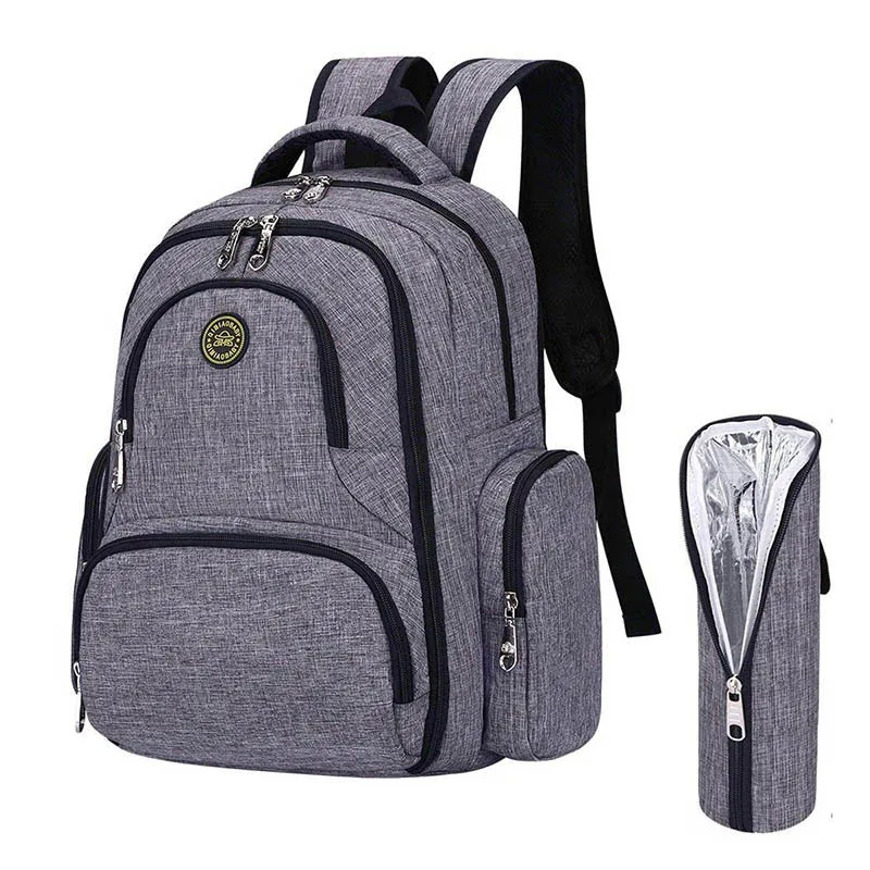 Большая вместительная сумка для детских подгузников с сумками бутылочек молока