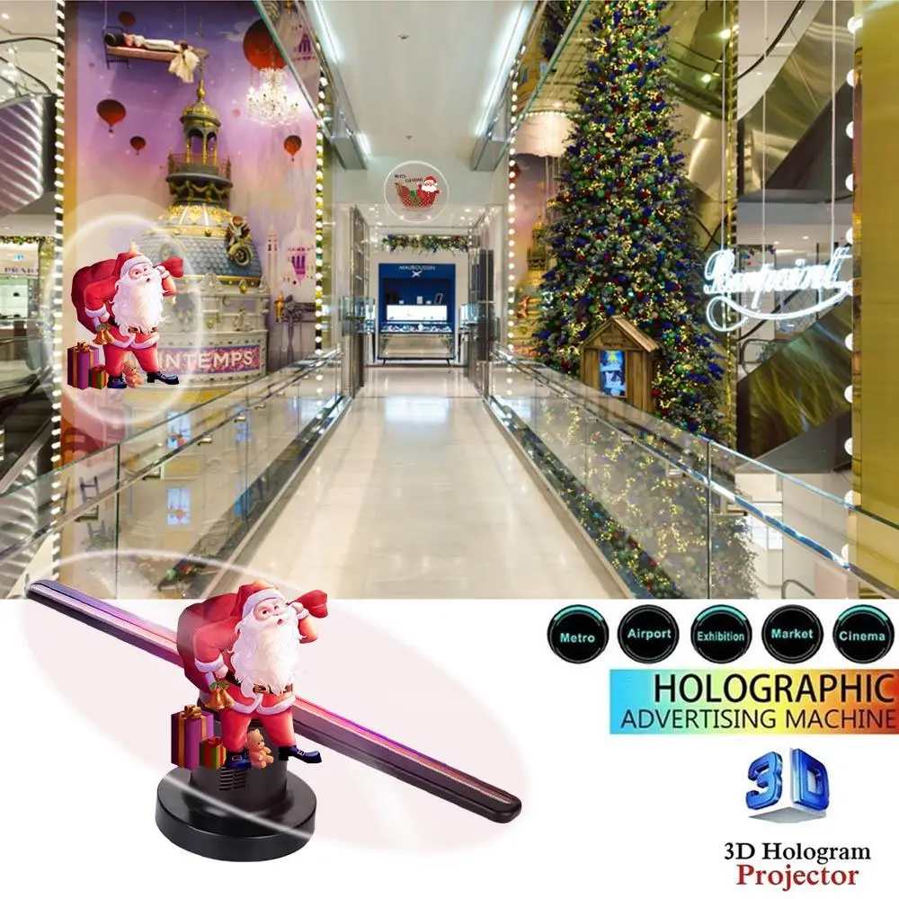 3D голограмма проектор вентилятор рекламная машина 42 см видеокарта Версия 16G