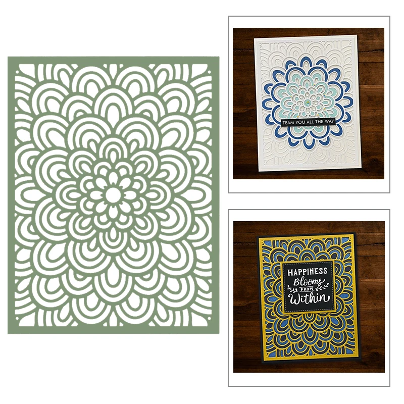 

Новинка 2020, металлические Вырубные штампы для изготовления пресс-форм, многослойный узор, картонная бумага и скрапбукинг