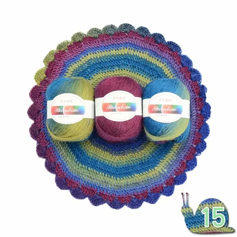15 20pcs 20 шт. нить diy лента вязания крючком пряжа кашемировая пряжа для вязания необычная Смешанная окрашенная 50 г/шт - Цвет: 15 20pcs