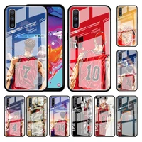 glass case for samsung galaxy a51 a50 a70 m51 a72 a71 5g a40 a30 a10 m31 tempered phone covers slam dunk anime basketball sports